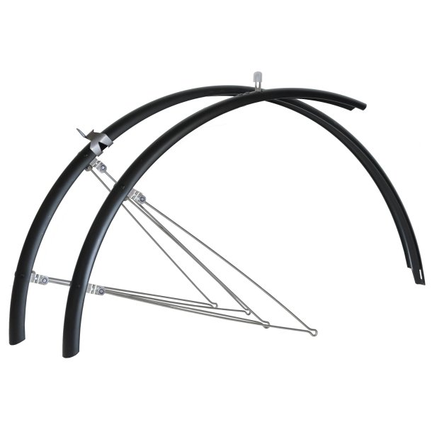 Bikepartner skrmst (matsort) 700C, 45 mm m/rustfri stivere.