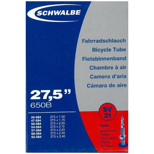 Schwalbe Slange 27,5x1,50-2,40 650B FV40  (40/62-584)	