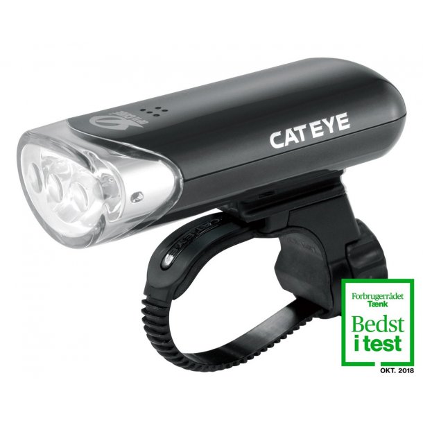 Forlygte Cateye HL-EL135N Sort 3 LED 150+ Candela Inkl. Batteri