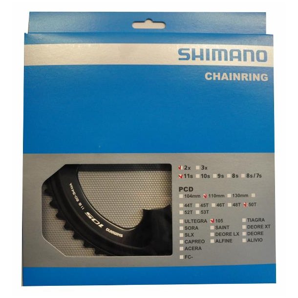 Klinge Shimano FC-5800 - 105  Sort 110 50t 4hul 2x11 sp