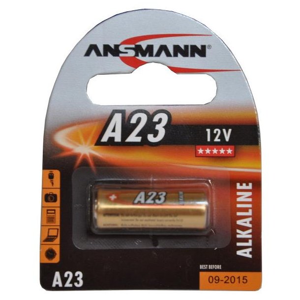 Element / Batteri ANSMANN (10)  V23GA 12V (1 stk. blister)  Alkaline A23 23GA MN21 LRV08