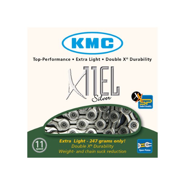 Kde KMC X 11 EL (ekstra light) 114L Slv 11 speed