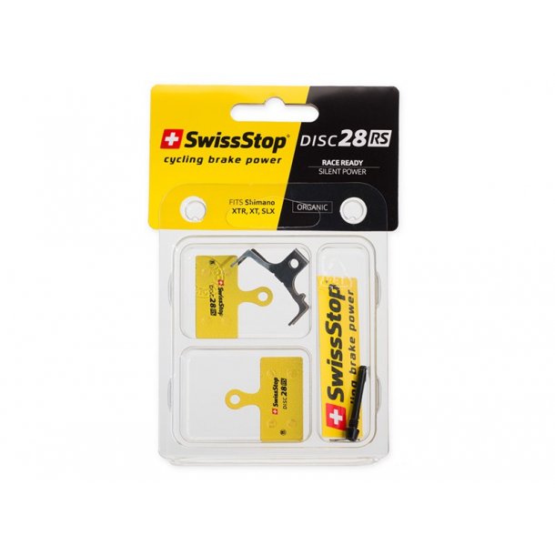 SWISSSTOP Skive bremse klodser Disc 28 RS * Organisk Stl bagplade